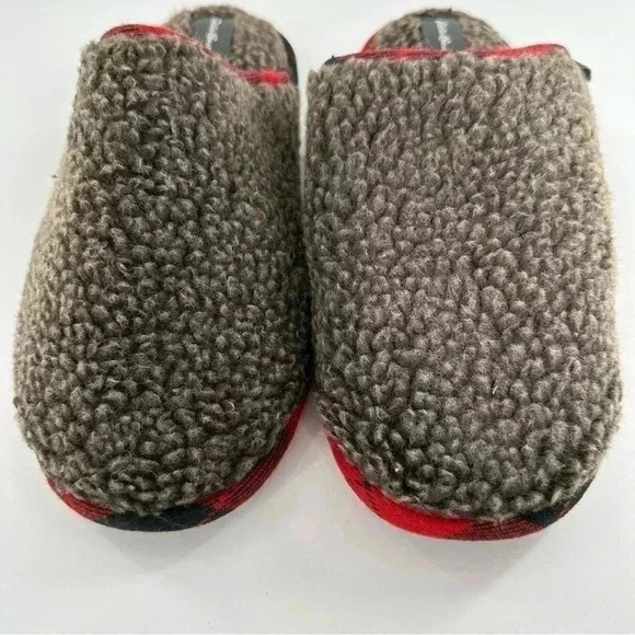 New Eddie Bauer mens slippers size 11 44 gray red plaid
Wool Christmas holiday